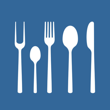 Set of cutlery EPS 8 file formatのイラスト素材