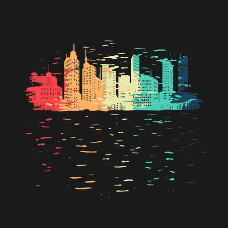 Vibrant city symbol のイラスト素材