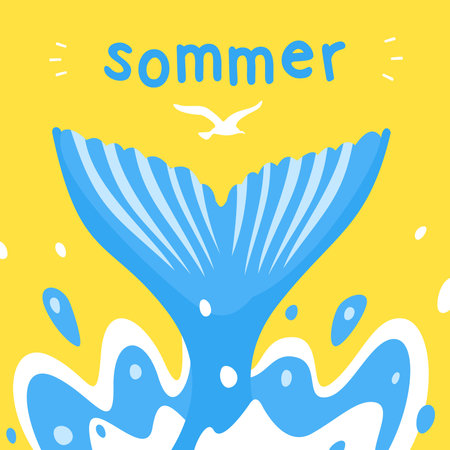 Whale Tail Background eps 8 file format