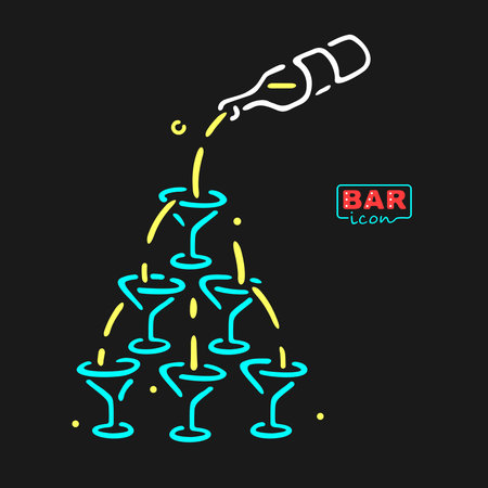 Neon Bar Symbolのイラスト素材