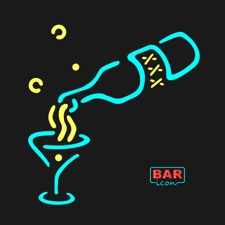 Neon Bar Symbol eps 8 file formatのイラスト素材