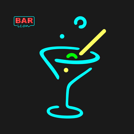 Neon Glass Symbol eps 8 file formatのイラスト素材