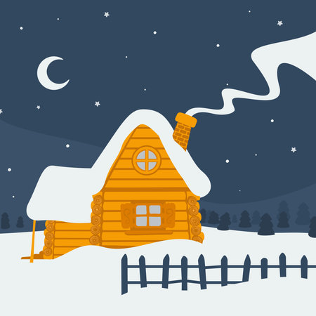 House in the woods eps 8 file formatのイラスト素材