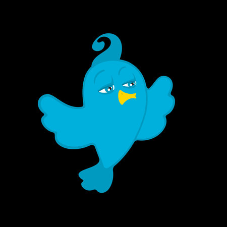 Vector Illustration Blue Bird  file formatのイラスト素材