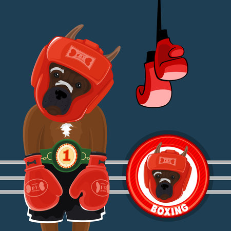 Vector Set Symbols Boxing  のイラスト素材