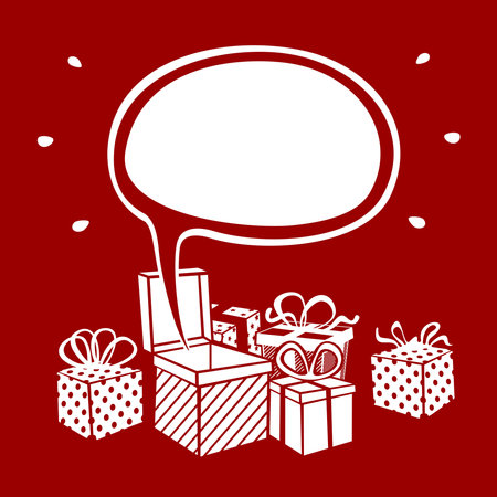 Gift Boxes Background file formatのイラスト素材