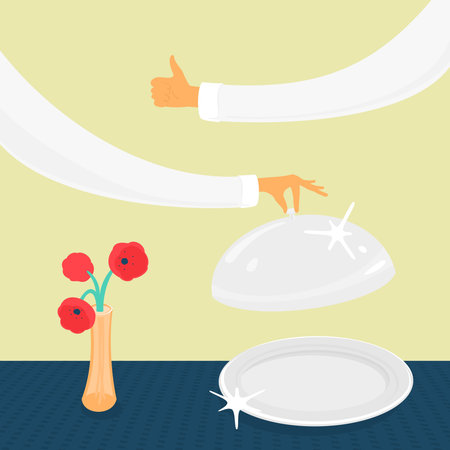 Tableware and hands   file formatのイラスト素材