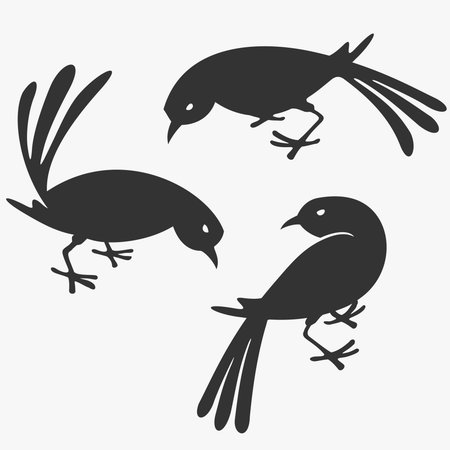 Group of Birds Vector Illustrationのイラスト素材