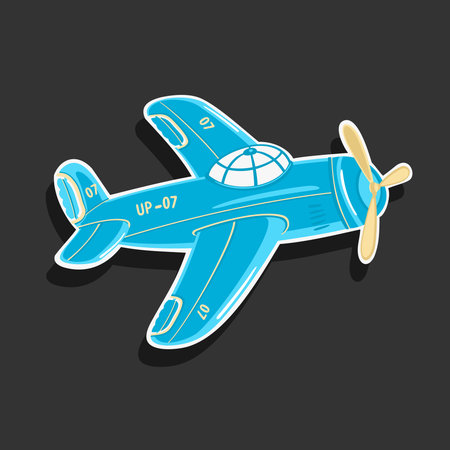 Cartoon Airplane Vector.のイラスト素材