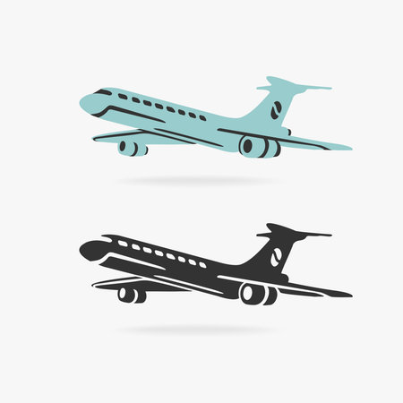 Airplane Sign Vectorのイラスト素材