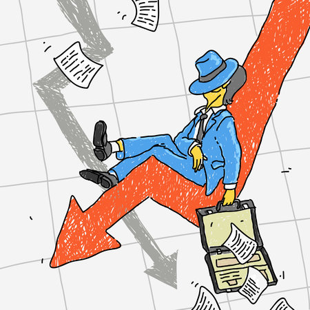 Financial Crisis Vectorのイラスト素材