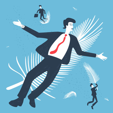 Vector Illustration Abstraction Business Man and Society Businessmenの写真素材