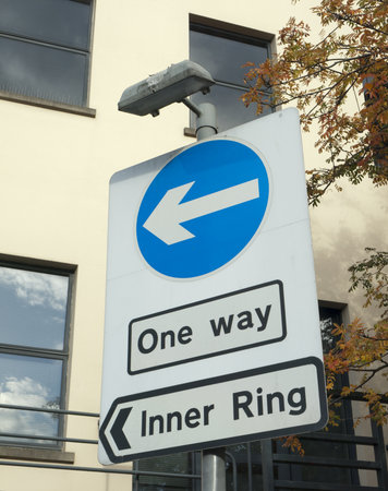 Inner ring road directional sign