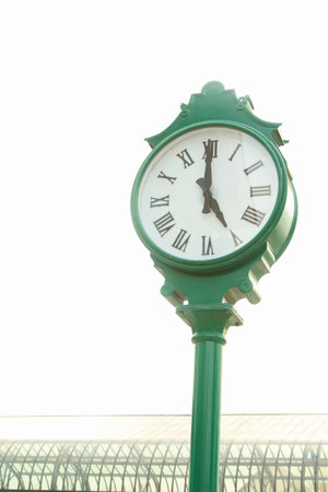  Street Clock on white background.