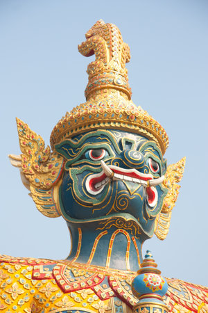Thailand and the sacred giant の写真素材