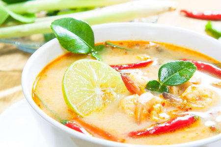 Thai cuisine,Tom Yam Kung.の写真素材