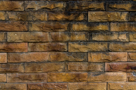 Background of brick wall textureの写真素材