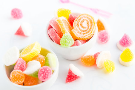 colorful candy deliciousの写真素材
