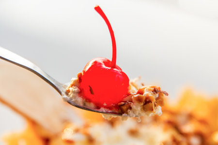 Ice cream and delicious refreshments.の写真素材