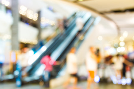 Photo blurry mall, do blurred background.の写真素材