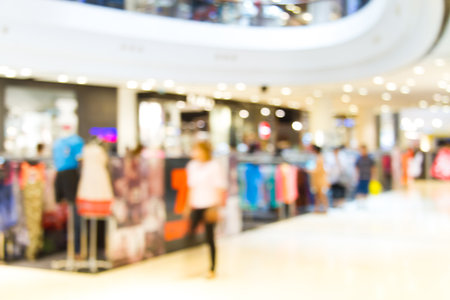 Photo blurry mall, do blurred background.の写真素材
