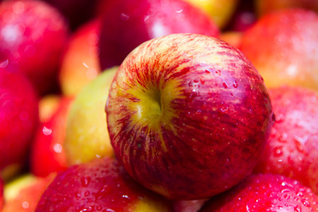 Apple red fresh and delicious.の写真素材