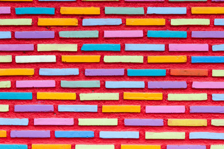 Building walls and a colorful background.の写真素材