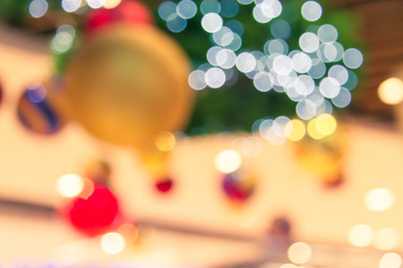 Christmas is a celebration blurred background with happiness.の写真素材