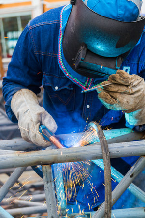 Welding steel to the construction industry.