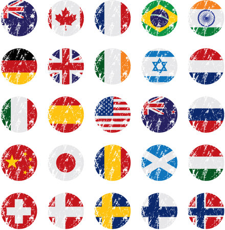 Country Flag Iconsのイラスト素材