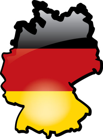 Artisitc Map Of Germanyのイラスト素材