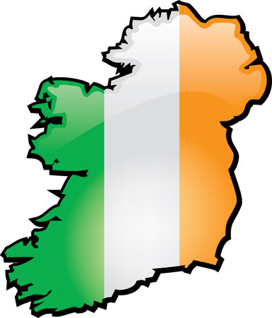 Artisitc Map Of Irelandのイラスト素材