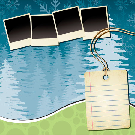 Scrapbook Templateのイラスト素材