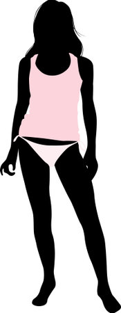 Female Silhouetteのイラスト素材
