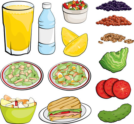 Food Illustrationsのイラスト素材