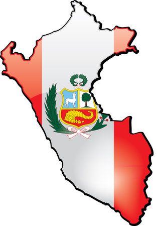 Peru Mapのイラスト素材