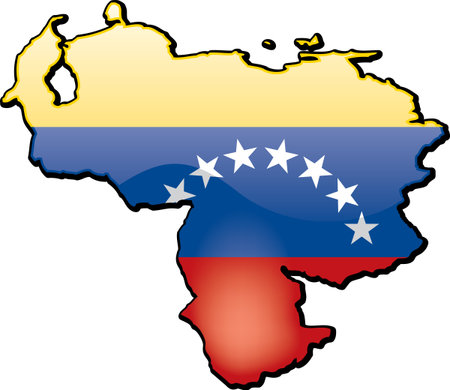 Venezuela Mapのイラスト素材