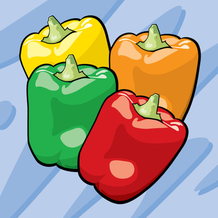 Bell Peppersのイラスト素材