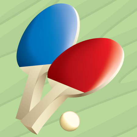 Table tennis Paddlesのイラスト素材