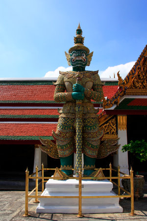 Giant in temple, Thailandの写真素材