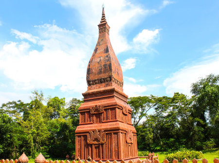 Architecture in ancient city samutsakorn, thailandの写真素材