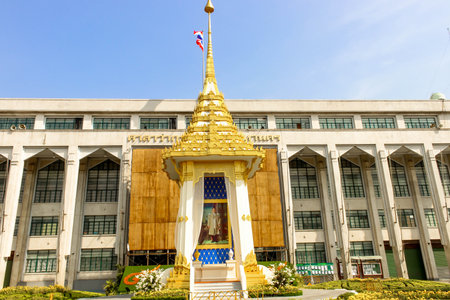 BANGKOK, THAILAND - Nov 04,2017 -Beauty The Royal Crematorium Replica at Bangkok Metropolitan Administrationのeditorial素材