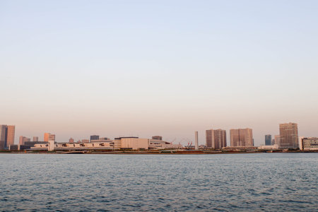 Landscapes of view at sumida river viewpoint in tokyo