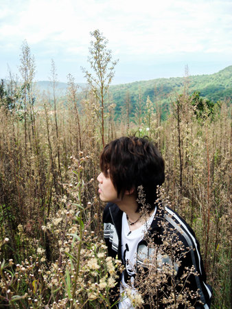 CHAINGMAI, THAILAND - JUNE 28, 2008. brand ambassador WWF is Kawee Tanjararak singer Superstar acting for take photos on JUNE 28, 2008のeditorial素材