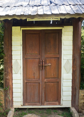 Old wooden doorの写真素材