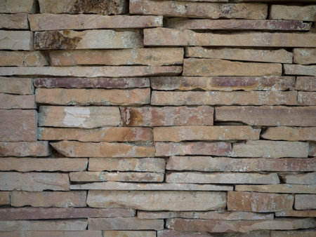 Background  Stacked Stone Wall.の写真素材