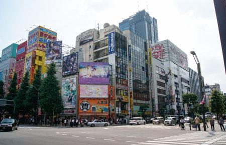 Akihabara district of Tokyoのeditorial素材