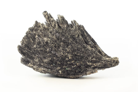 Taramite mineral from Brazil isolated on white background.の写真素材