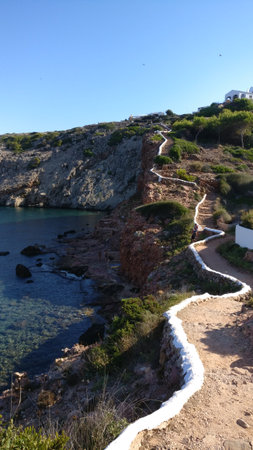 Costa Paradiso, Sardinia, Italy. View of the sea and cliffsの写真素材
