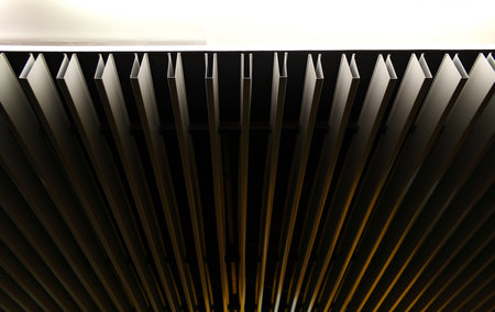 Modern interior ceiling in business buildingの写真素材